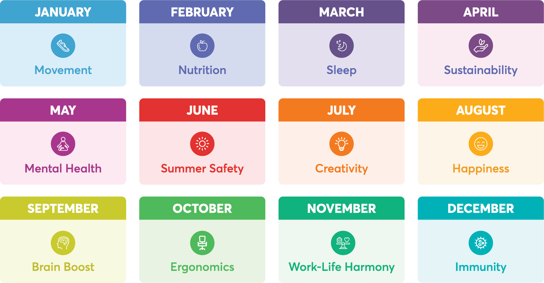 Holistic Wellness Calendar